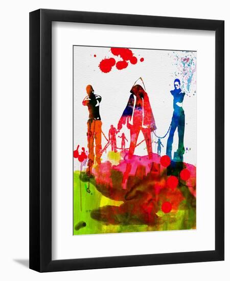 Michonne Watercolor-Lora Feldman-Framed Premium Giclee Print