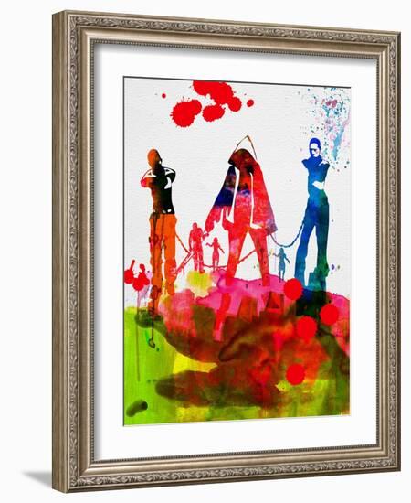 Michonne Watercolor-Lora Feldman-Framed Art Print