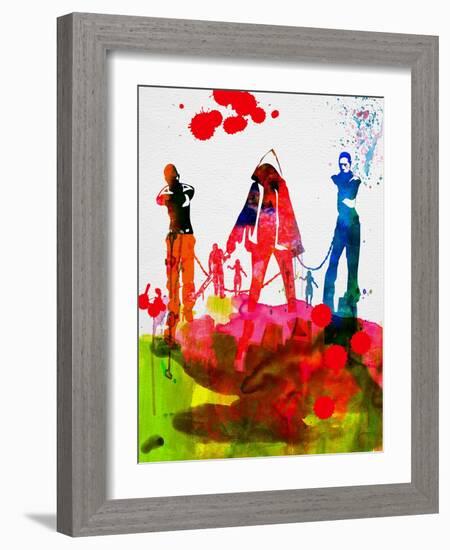 Michonne Watercolor-Lora Feldman-Framed Art Print