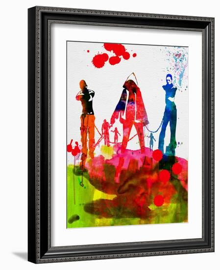 Michonne Watercolor-Lora Feldman-Framed Art Print