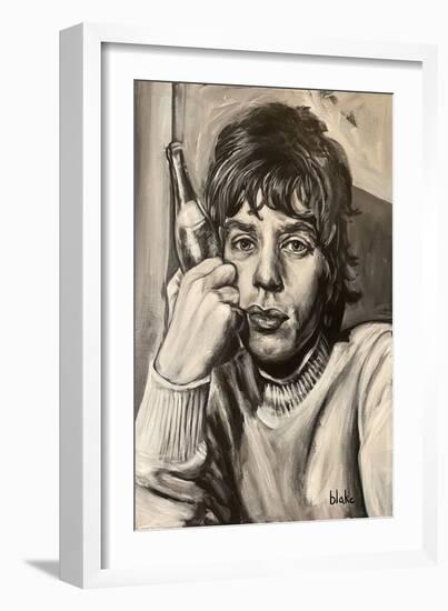 Mick Jagger, C.2021 (Acrylic on Canvas)-Blake Munch-Framed Giclee Print