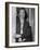 Mick Jagger in a Door-Associated Newspapers-Framed Photo