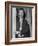 Mick Jagger in a Door-Associated Newspapers-Framed Photo