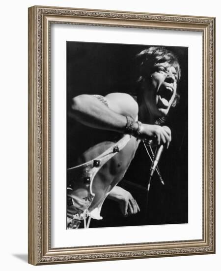 Mick Jagger Performs in Vienna-Associated Newspapers-Framed Photo