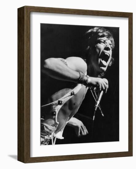 Mick Jagger Performs in Vienna-Associated Newspapers-Framed Photo