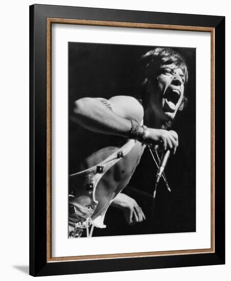 Mick Jagger Performs in Vienna-Associated Newspapers-Framed Photo