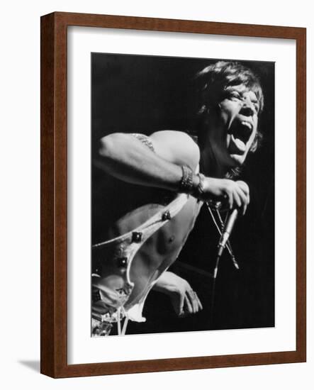 Mick Jagger Performs in Vienna-Associated Newspapers-Framed Photo