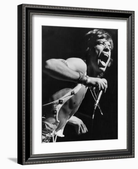 Mick Jagger Performs in Vienna-Associated Newspapers-Framed Photo