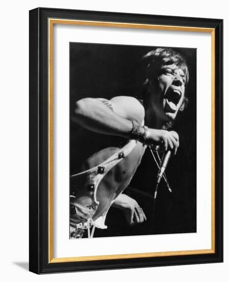 Mick Jagger Performs in Vienna-Associated Newspapers-Framed Photo