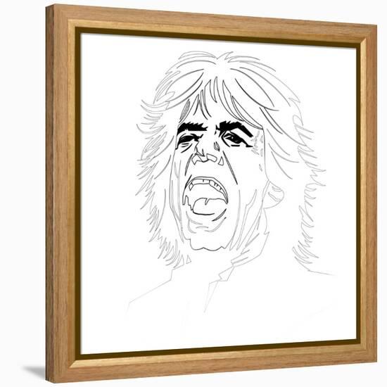 Mick Jagger-Logan Huxley-Framed Stretched Canvas