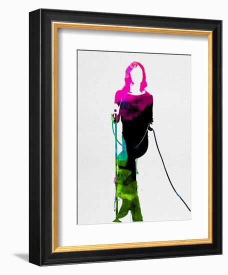 Mick Watercolor-Lora Feldman-Framed Art Print