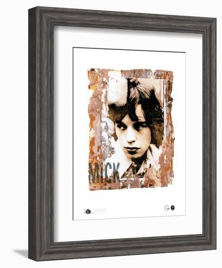 Mick with Mike-Gered Mankowitz-Framed Art Print