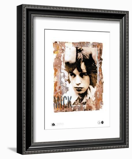 Mick with Mike-Gered Mankowitz-Framed Art Print