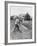 Mickey Mantle's Son Batting at Ball Pitched by Him-Ralph Morse-Framed Premium Photographic Print