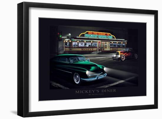 Mickey's Dinner-Helen Flint-Framed Premium Giclee Print