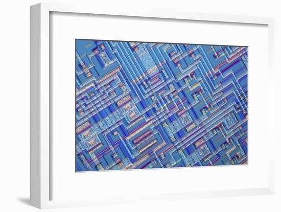 Microchip, Light Micrograph-PASIEKA-Framed Photographic Print