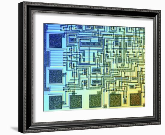 Microchip, Light Micrograph-PASIEKA-Framed Photographic Print