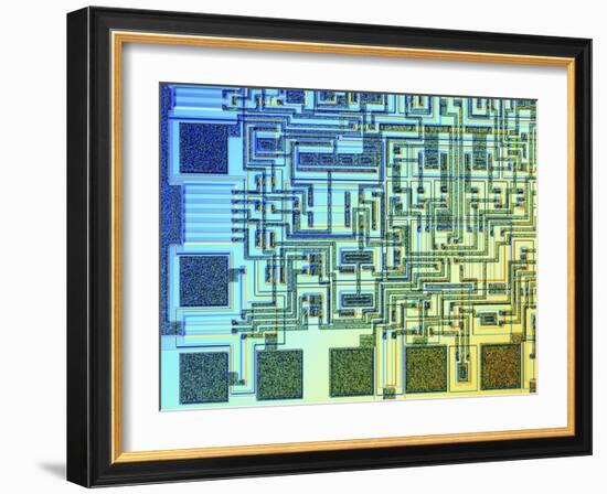 Microchip, Light Micrograph-PASIEKA-Framed Photographic Print