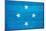 Micronesia Flag Design with Wood Patterning - Flags of the World Series-Philippe Hugonnard-Mounted Art Print