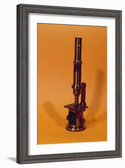 Microscope Belonging to Louis Pasteur-French School-Framed Giclee Print
