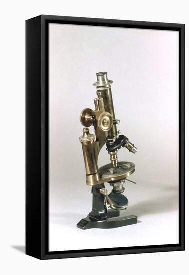 Microscope Made by C Reichert, Vienna, 1895-C Reichert-Framed Premier Image Canvas