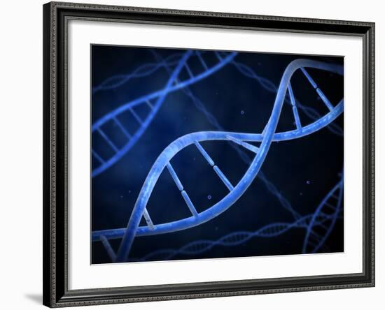 Microscopic View of DNA-Stocktrek Images-Framed Photographic Print