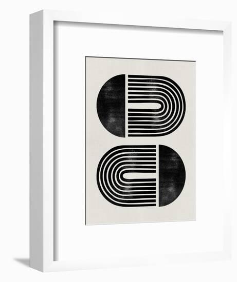 Mid Century Abstract Geometric III-Eline Isaksen-Framed Art Print