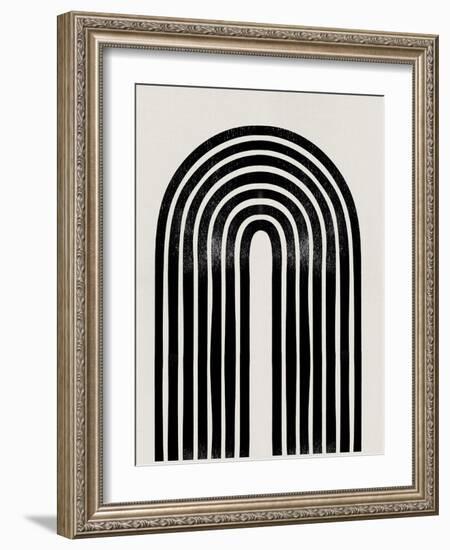 Mid Century Abstract Geometric IV-Eline Isaksen-Framed Art Print