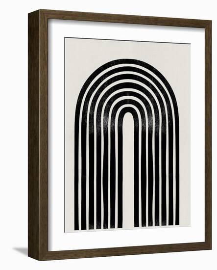 Mid Century Abstract Geometric IV-Eline Isaksen-Framed Art Print