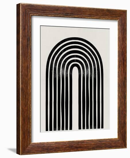 Mid Century Abstract Geometric IV-Eline Isaksen-Framed Art Print