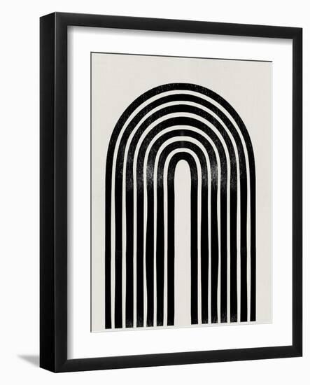 Mid Century Abstract Geometric IV-Eline Isaksen-Framed Art Print