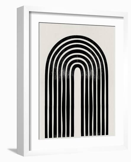 Mid Century Abstract Geometric IV-Eline Isaksen-Framed Art Print