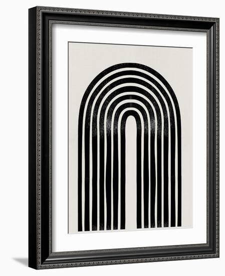 Mid Century Abstract Geometric IV-Eline Isaksen-Framed Art Print