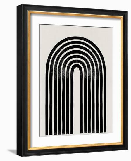 Mid Century Abstract Geometric IV-Eline Isaksen-Framed Art Print