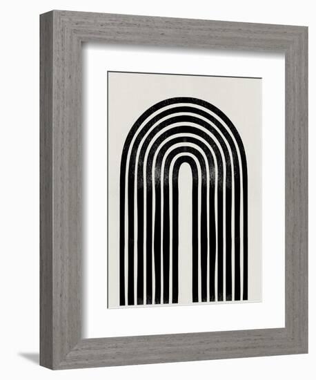 Mid Century Abstract Geometric IV-Eline Isaksen-Framed Art Print