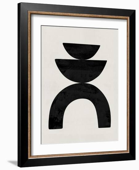 Mid Century Abstract Shapes I-Eline Isaksen-Framed Art Print