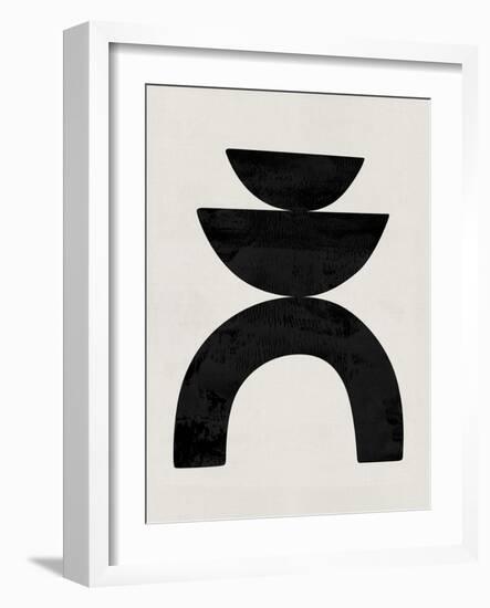 Mid Century Abstract Shapes I-Eline Isaksen-Framed Art Print