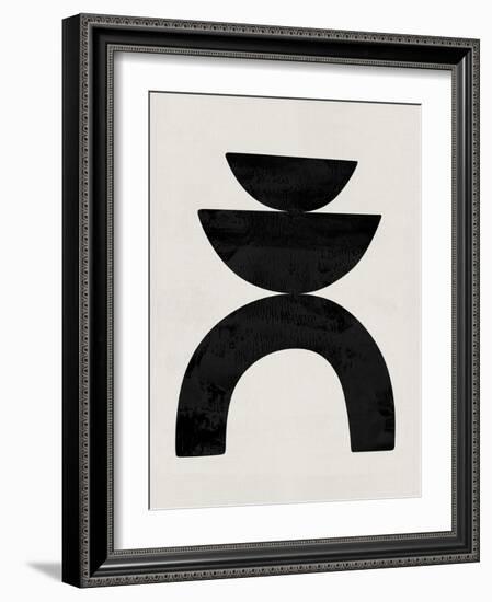 Mid Century Abstract Shapes I-Eline Isaksen-Framed Art Print