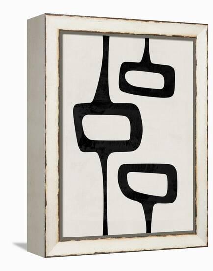 Mid Century Abstract Shapes V-Eline Isaksen-Framed Stretched Canvas