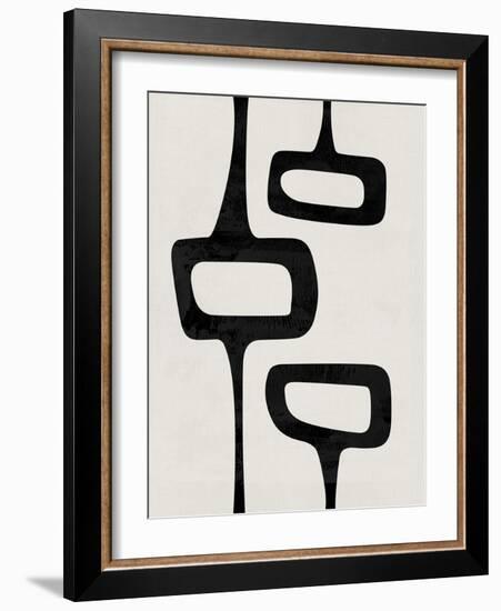 Mid Century Abstract Shapes V-Eline Isaksen-Framed Art Print