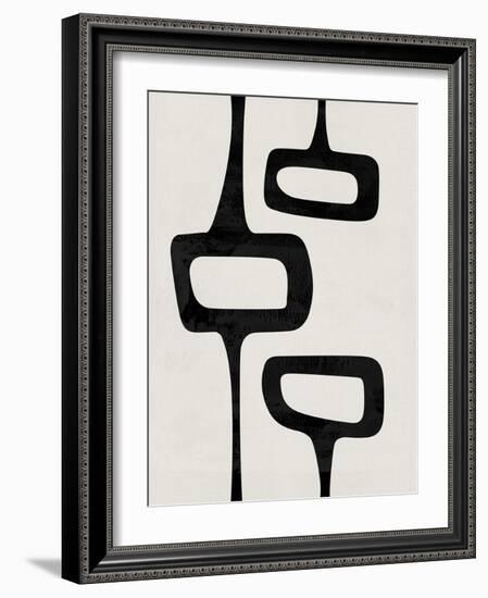 Mid Century Abstract Shapes V-Eline Isaksen-Framed Art Print