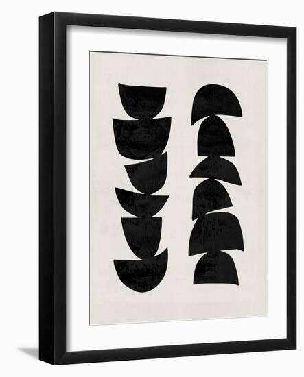 Mid Century Abstract Shapes VI-Eline Isaksen-Framed Art Print