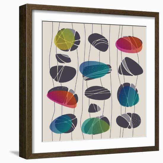 Mid-Century Abstract-Cyborgwitch-Framed Art Print