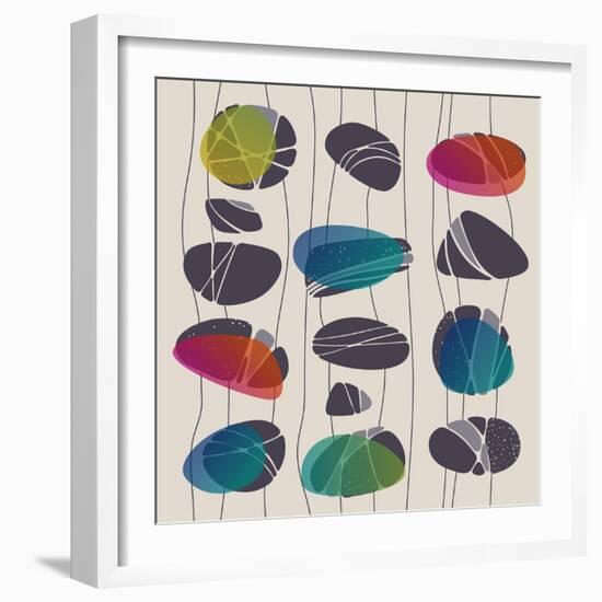 Mid-Century Abstract-Cyborgwitch-Framed Art Print