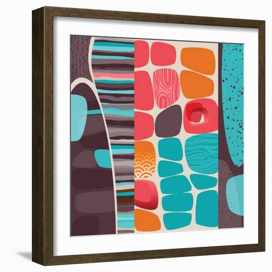 Mid-Century Abstract-Cyborgwitch-Framed Art Print