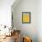 Mid Century Amber Study-Eline Isaksen-Framed Stretched Canvas displayed on a wall