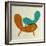 Mid Century Chair Collage II-Anita Nilsson-Framed Art Print
