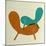 Mid Century Chair Collage II-Anita Nilsson-Mounted Art Print