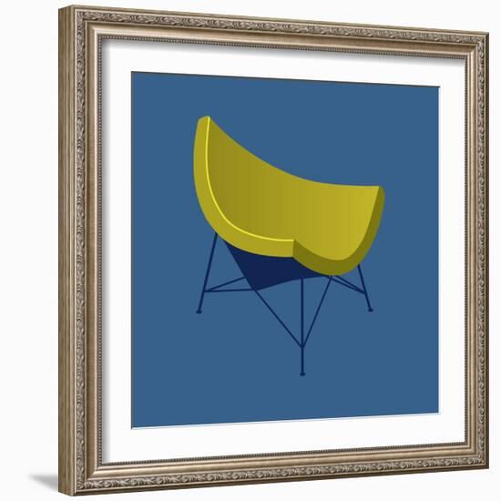 Mid Century Chair I-Sloane Addison ?-Framed Art Print