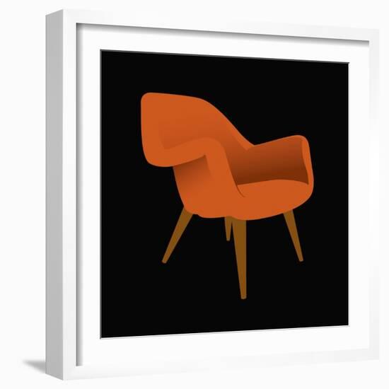 Mid Century Chair II-Sloane Addison ?-Framed Art Print